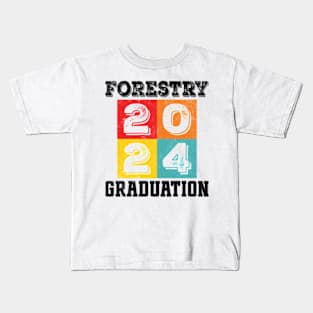 Forestry 2024 Graduation Kids T-Shirt